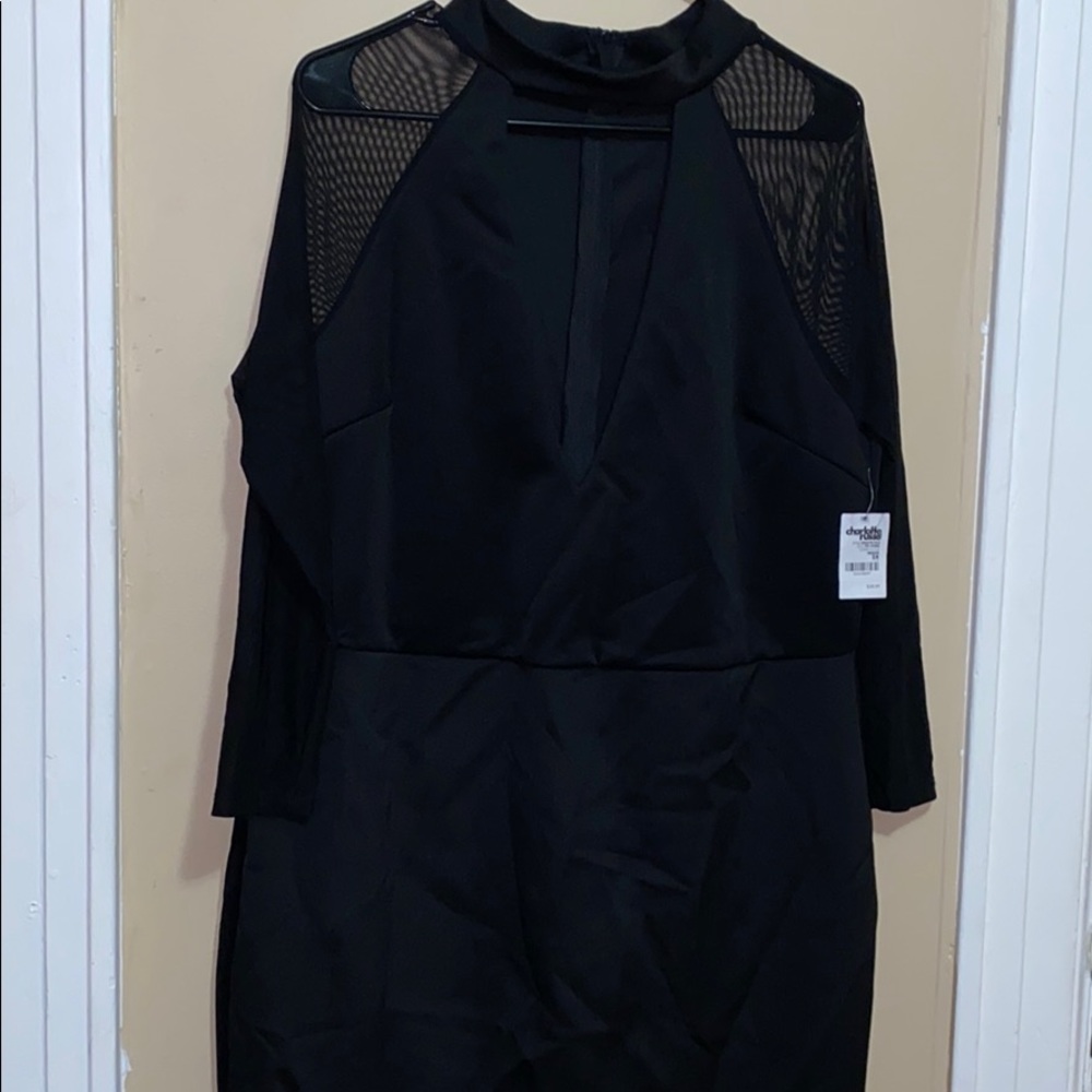 Charlotte Russe mock neck scuba dress sz 2x
